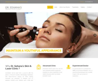 Drsohanapatel.com(Dr. Sohana’s Skin & Laser Clinic) Screenshot