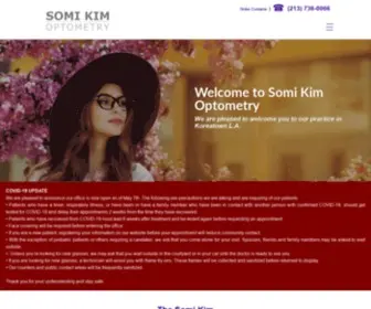 Drsomikim.com(Somi Kim Optometry offers complete eye care) Screenshot