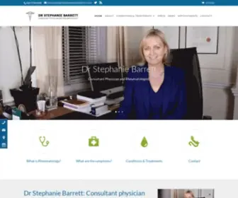 DRstephaniebarrett.com(Rheumatologist London) Screenshot