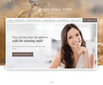 DRstephendoan.com(La Jolla Cosmetic Dentist) Screenshot