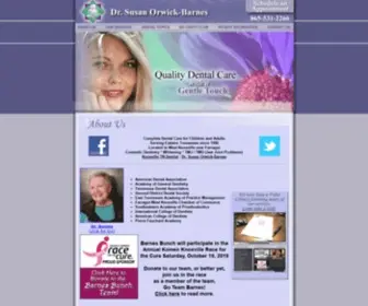 Drsusanbarnes.com(Knoxville TN Dentist) Screenshot