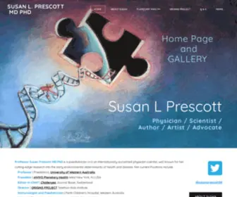 Drsusanprescott.com(MD PhD) Screenshot