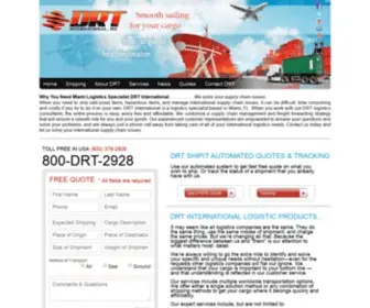 DRT-INT.com(International Customs Clearance Logistics Company Miami) Screenshot