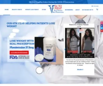 Drtohelp.com(Phentermine Weight Loss Diet Pills) Screenshot