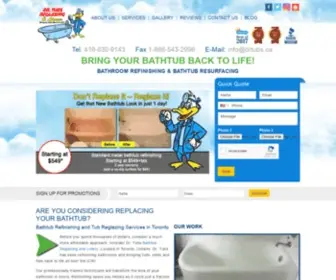 Drtubs.ca(Bathtub refinishing & reglazing professional in Toronto ON. Dr. Tubs) Screenshot