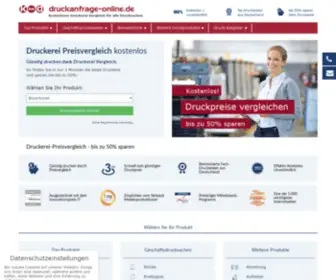 Druckanfrage-Online.de(Druckerei Preisvergleich) Screenshot