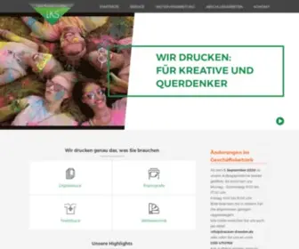 Drucken-Dresden.de(Digitaldruck, Textildruck und Werbetechnik) Screenshot