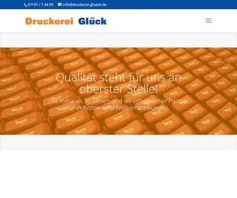 Druckerei-Glueck.de(Site is undergoing maintenance) Screenshot