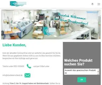 Druckerei-Urlaub.de(Druckerei & Verlag K) Screenshot