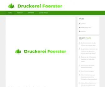 Druckereifoerster.de(Druckerei Foerster) Screenshot