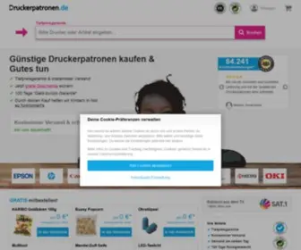 Druckerpatronen.de(Druckerpatronen & Toner jetzt günstig kaufen ✓ Hohe Qualität ✓ 3 Jahre Garantie) Screenshot