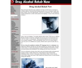 Drugalcoholrehabnow.com(Drug Alcohol Rehab Centers Treatment Programs) Screenshot