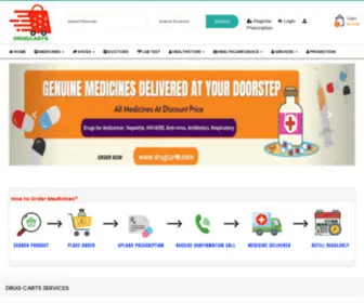 Drugcarts.com(Best-branded medicines) Screenshot