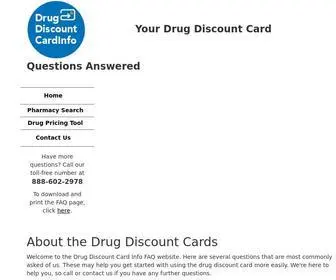 Drugdiscountcardinfo.com(Drug Discount Card Info) Screenshot