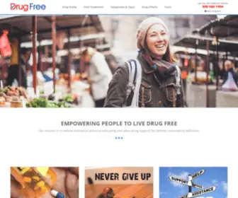 Drugfree.com(Drug addiction) Screenshot