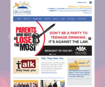 Drugfreebatesville.org(Coalition for a Drug Free Batesville) Screenshot
