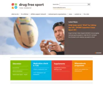 Drugfreesport.org.nz(Drugfree Sport NZ) Screenshot