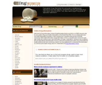 Druginformationonline.org(Drug Information Online) Screenshot