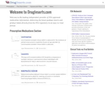 Druginserts.com(Medical Labels) Screenshot