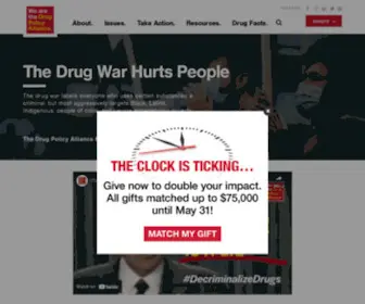 Drugpolicy.org(Drug Policy Alliance) Screenshot