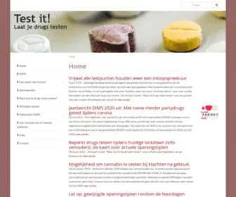 Drugs-Test.nl(Hier lees je alles over het laten testen van je drugs (xtc en andere middelen)) Screenshot