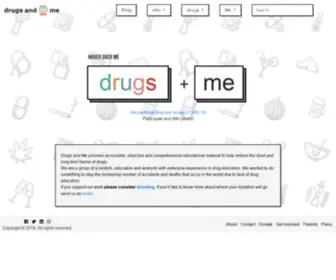 Drugsand.me(The Home of Harm Reduction) Screenshot