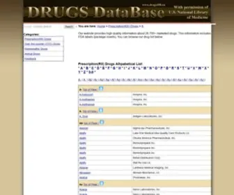 Drugsdb.eu(High quality information about marketed drugs) Screenshot