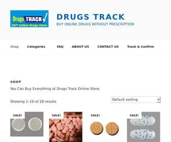 Drugstrack.com(Buy everything at Drugs Track Online Store Without prescription by using your Credit Card Online) Screenshot