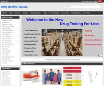 Drugtestingforless.com(Drug testing products) Screenshot