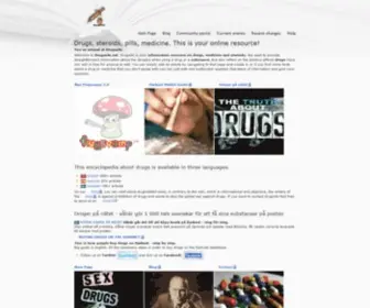 Drugwiki.net(Information about drugs) Screenshot
