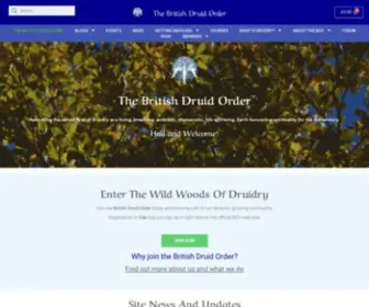 Druidry.co.uk(The British Druid Order) Screenshot