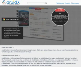 Druidx.com(Trouver le prix le plus bas simplement en surfant) Screenshot