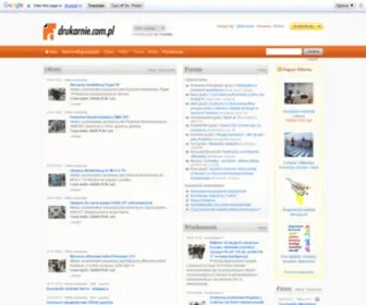 Drukarnie.com.pl(Poligrafia, druk cyfrowy, maszyny poligraficzne, drukarnia cyfrowa, praca, darmowe ogłoszenia) Screenshot