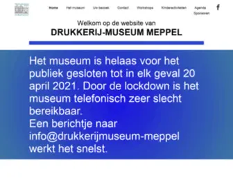 DrukkerijMuseum-Meppel.nl(Drukkerijmuseum Meppel) Screenshot