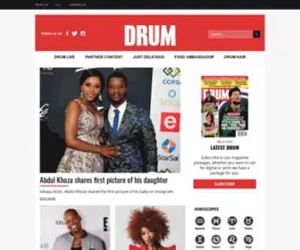 Drum.co.za(Your trusted source of celebs) Screenshot