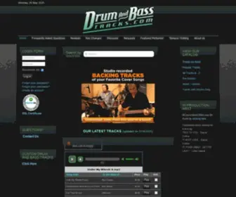 Drumandbasstracks.com(Drum and Bass Backing Tracks) Screenshot