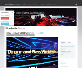 Drumandbassworldwide.co.uk(DrumAndBassWorldwide) Screenshot