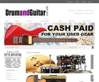 Drumandguitar.co.uk(Nottingham Drum and Guitar Centre) Screenshot