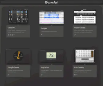 Drumbot.com(A simple and accurate online chromatic tuner) Screenshot