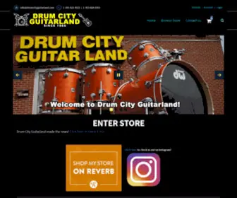 Drumcityguitarland.com(Drum City Guitarland) Screenshot