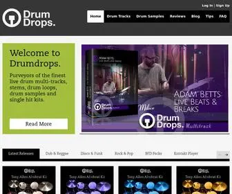 Drumdrops.com(Drum multitracks) Screenshot