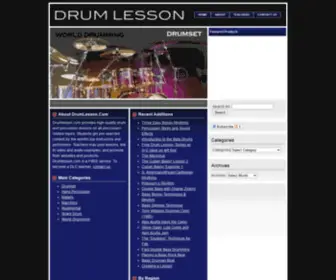 Drumlesson.com(Drum Lesson) Screenshot