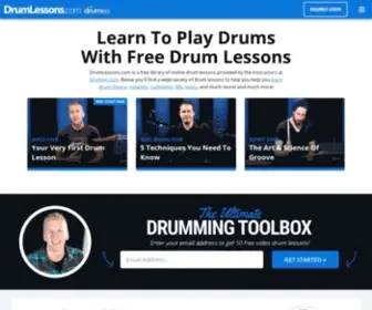 Drumlessons.com(Drum Lessons) Screenshot