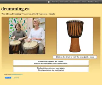 Drumming.ca(African Drumming lessons in Vancouver BC Canada) Screenshot