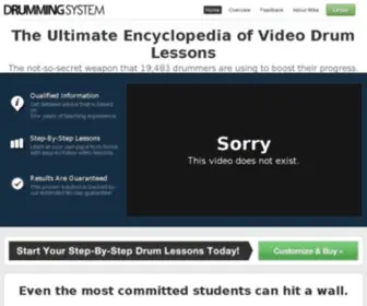 Drummingsystem.com(The complete Drumming System) Screenshot