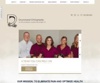 Drummondchiropractic.com(Bloomington, in chiropractor) Screenshot