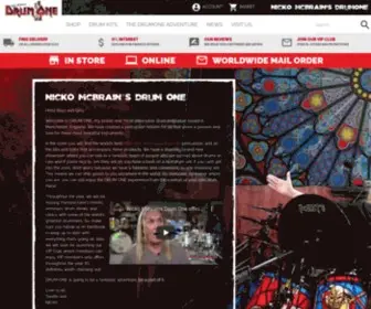 Drumone.co.uk(Nicko McBrain's Drum One) Screenshot