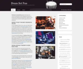 Drumsetfun.com(Drum Sets) Screenshot