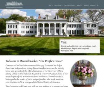 Drumthwacket.org(The Official Residence of the Governor of New Jersey) Screenshot