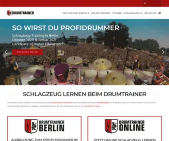 Drumtrainer.com(Startseite) Screenshot